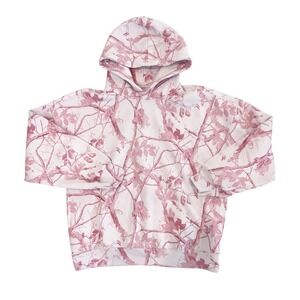 Abercrombie & Fitch Pink Camo Sweatshirt Hoodie Soft A&F Collection - Size Large
